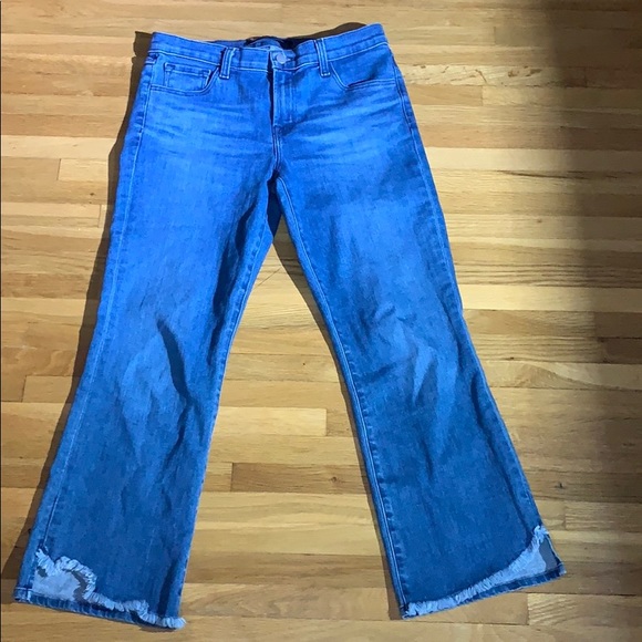 Women’s JBrand  frayed cropped jeans size 29 - Picture 2 of 16